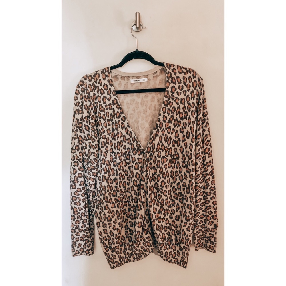Plus Size XXL Old Navy Leopard Cardigan